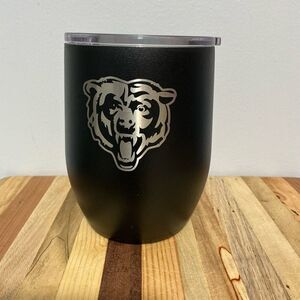 Chicago Bears 16oz. Stainless Steel Stemless Tumbler never used